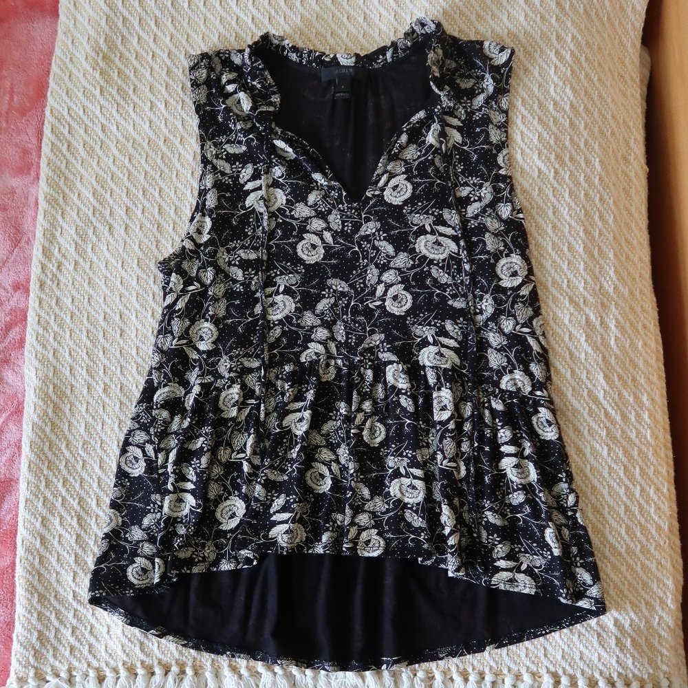 j crew ruffle top